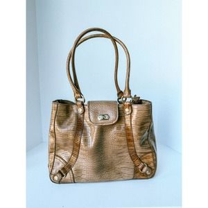 Liz‎ Claiborne Medium Size Shoulder Faux Croc Tote